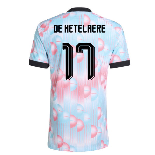 2026-2027 Belgium Authentic Away Shirt (De Ketelaere 17)-SoccerKits Hub | Buy Soccer Jerseys Online